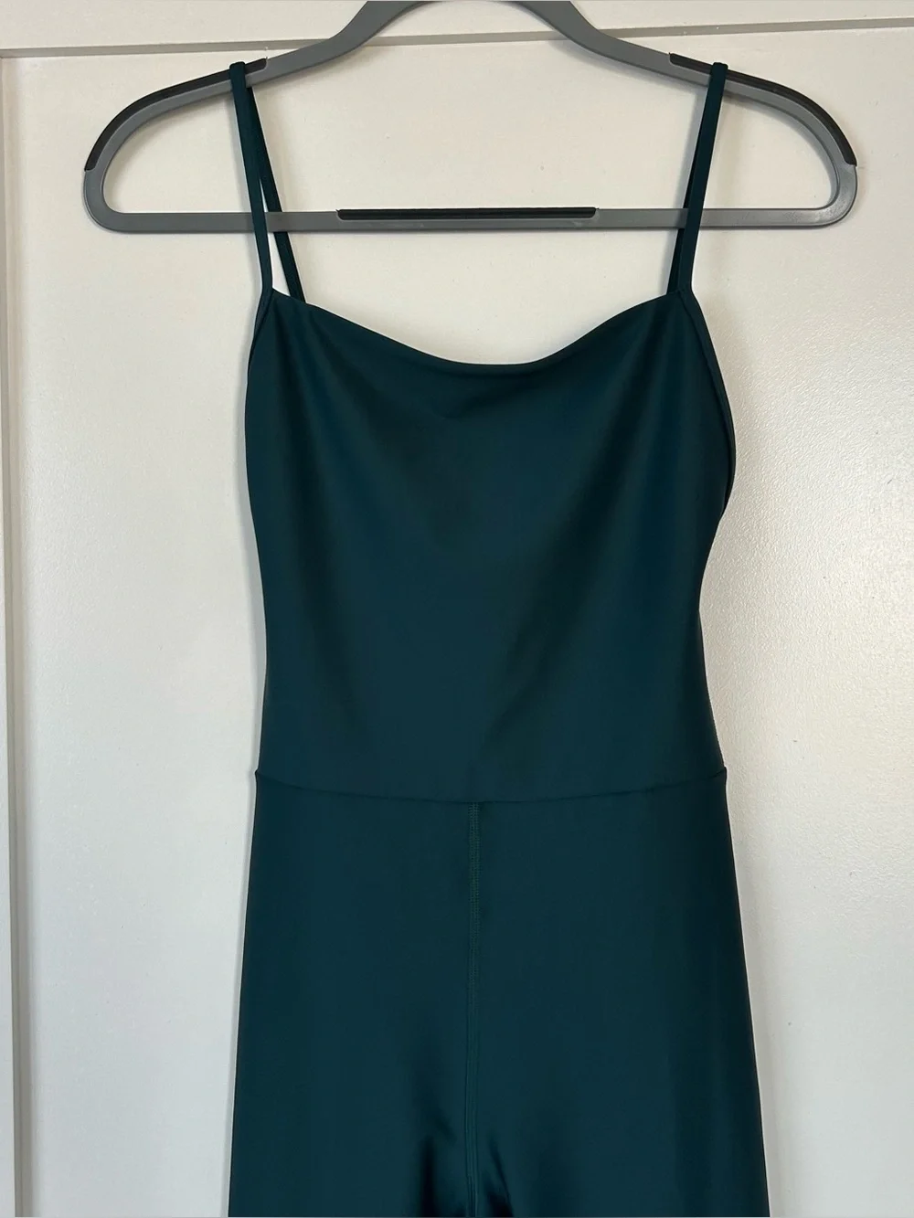 Alo Yoga Airlift Disco Daze Onesie Midnight Green Size Small